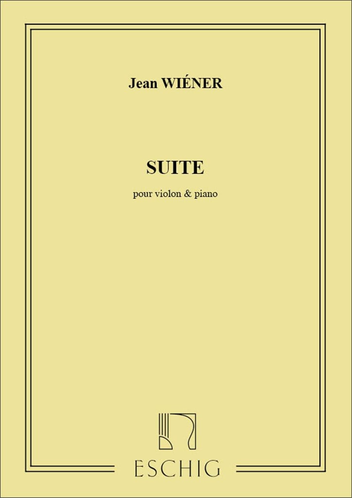 Suite Violon Et Piano